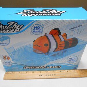 NEW ZHUZHU PETS AQUARIUM SPEEDBOAT & DOCK KIDS 4+ CHRISTMAS 🎁 NO FISH PLAY SET